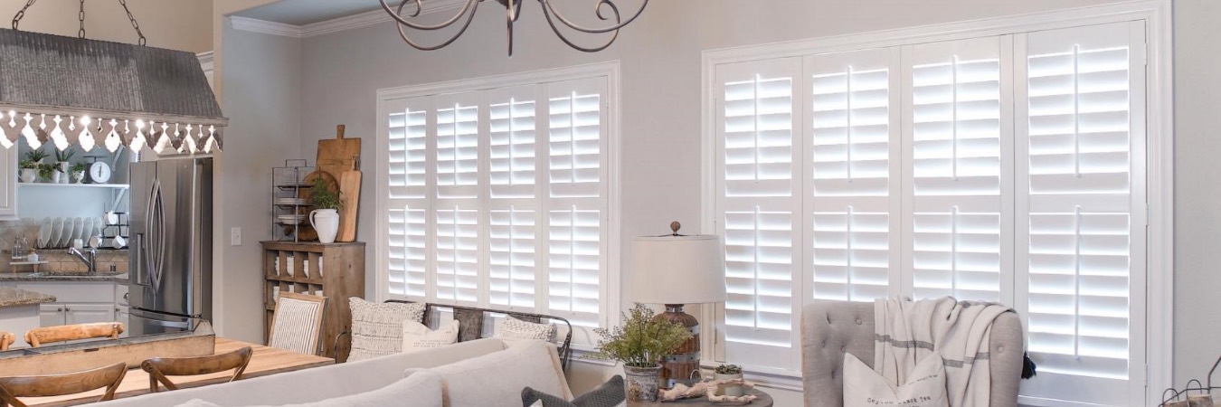 Interior shutters in St. Louis Park kitchen