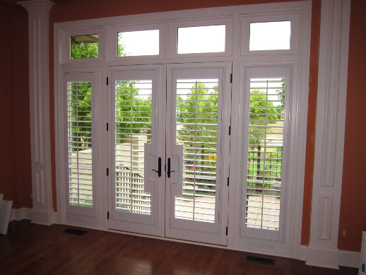 Front Door Sidelight Shutters Sunburst Shutters Minneapolis