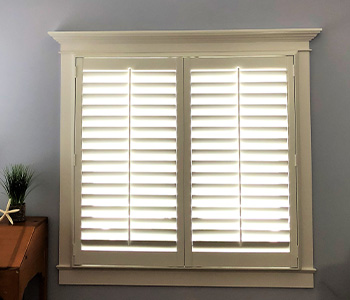 Polywood shutters in attic