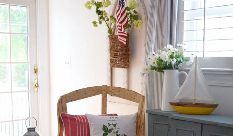 Bright sitting corner with faux wood plantation shutters in Minneapolis. Faux wood plantation shutters in Minneapolis